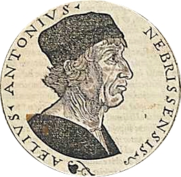 Retrato de Antonio de Nebrija, humanista, gramático y lexicógrafo español del siglo XV