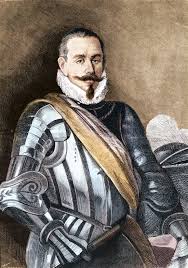 Retrato de Pedro de Valdivia, conquistador y fundador de Chile